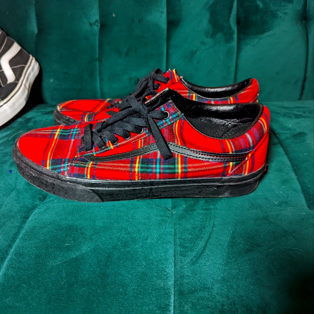 PLAID Vans old skool 11.5